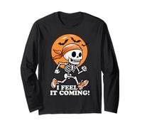 I Feel It's Coming Skeleton Runner Tema Halloween Maglia a Manica