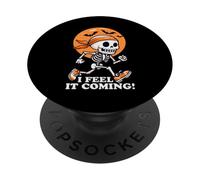 I Feel It's Coming Skeleton Runner Tema Halloween PopSockets PopGrip Adesivo