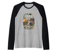I Find Peace in Pieces Puzzler Puzzle Shirt Maglia con Maniche Raglan
