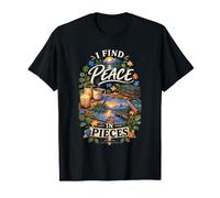 I Find Peace in Pieces Puzzler Puzzle Shirt Maglietta