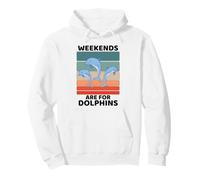 I fine Settimana degli Amanti degli Animali Delfini Vintage Sono per i Delfini Felpa con Cappuccio