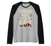 I Finish What I Start 50K Maratona Trail Runner |- Maglia con Maniche Raglan