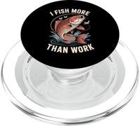 I Fish More Than Work Hobby del pescatore - PopSockets PopGrip per MagSafe