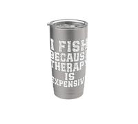 I FISH PERCHÉ LA TERAPIA È COSTOSA Canna da pesca per amanti della pesca Bicchiere termico in acciaio inox doppia parete