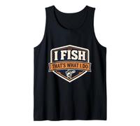 I Fish That's What I Do Pesca Vintage Pesca Pescatore Pescatore Retro Canotta