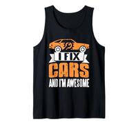 I Fix Cars & I'm Awesome Retro Divertente Meccanico Auto Regalo Canotta