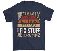I Fix Stuff Divertente Electrician Scintillante Meccanico da Uomo T-Shirt 100%