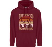 I Fix Stuff Divertente Electrician Scintillante Meccanico Uomo Felpa