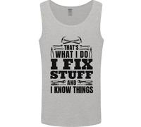 I Fix Stuff Divertente Elettricista Sparky DIY Gilet Uomo Canotta