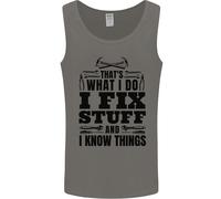 I Fix Stuff Divertente Elettricista Sparky DIY Gilet Uomo Canotta