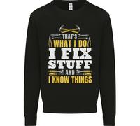 I Fix Stuff Divertente Elettricista Sparky Meccanico Uomo Felpa