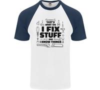 I Fix Stuff Divertente Uomo Manutentore Fai Da Te T-Shirt S/S