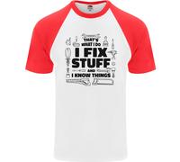 I Fix Stuff Divertente Uomo Manutentore Fai Da Te T-Shirt S/S