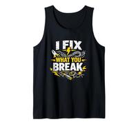I Fix What You Break Electrician Humor Canotta