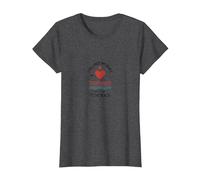 I Followed My Heart To The Beach Summer Love Citazione Maglietta, Donna, Grigio Scuro, L