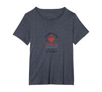 I Followed My Heart To The Beach Summer Love Citazione Maglietta, Donna Plus-Size, Pervinca, 1X