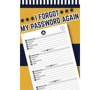 I Forgot My Password Again: Password keeper with A-Z index and notes pages,Password Book for home Office Organization,A5 Format with 112 Pages.