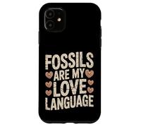 I fossili sono il mio linguaggio d"amore Paleontologia Custodia per iPhone 11