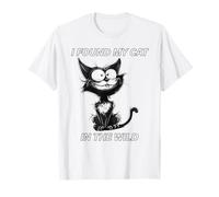 I Found My Cat in The Wild | t-Shirt Cat Lovers Maglietta