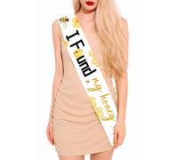 I Found My Honey Sash, She Found Her Honey Bridal Shower Decorazioni Bride to Bee Sash per le donne Honey Bee Theme Bridal Shower Addio al nubilato Fidanzamento Festa di nozze Decorazioni Forniture