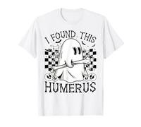 I Found This Humerus Divertente Halloween Fantasma Scheletro Donna Maglietta