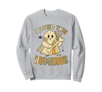 I Found This Humerus Funny Ghost Patchwork Halloween Felpa