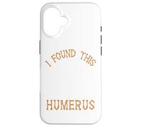 I Found This Humerus Funny Halloween Ghost Skeleton Womens Custodia per iPhone 16