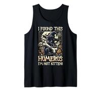 I Found This Humerus I'm Not Kitten - Divertente Gatto Halloween Canotta