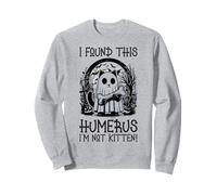 I Found This Humerus I'm Not Kitten - Divertente Gatto Halloween Felpa