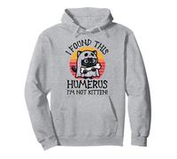 I Found This Humerus I'm Not Kitten - Divertente Gatto Halloween Felpa con Cappuccio