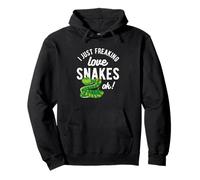I Freaking Love Snakes - Regalo per Fan dello Zoo dei rettili Felpa con Cappuccio