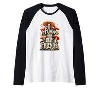 I Funghi Sono Funghi per la Fortuna per i Cacciatori di Maglia con Maniche Raglan