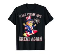 I fuochi d'artificio patriottici di Donald Trump rendono il 4 luglio di nuovo grande Maglietta