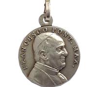 I G J Medaglia di Papa Francesco In Argento Massiccio 925