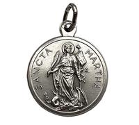 I G J MEDAGLIA DI SANTA MARTA DI BETANIA - LE MEDAGLIE DEI SANTI PATRONI -100% MADE IN ITALY