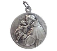 I G J Medaglia di Sant'Antonio di Padova - Realizzata in Alto Rilievo - Misura Grande - Big Size mm 32