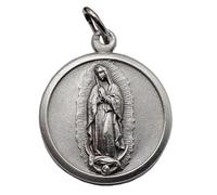 I G J MEDAGLIA RAFFIGURANTE LA MADONNA DI GUADALUPE (LA VERGINE DI GUADALUPE SULLA TILMA DI JUAN DIEGO) - LE MEDAGLIE DEI SANTI PATRONI -100% MADE IN ITALY