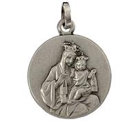 I G J MEDAGLIA SCAPOLARE DEL CARMELO (MADONNA DEL CARMINE) - IN ARGENTO MASSICCIO 925-100% MADE IN ITALY