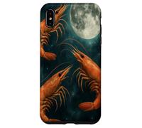 I gamberi che ululano alla luna - donna di gamberi Custodia per iPhone XS Max
