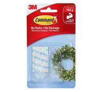 I ganci adesivi Command Clear medi tengono saldamente e rimuovono in modo pulito