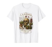 I Garden Pertanto I Plot | Teschio botanico Vintage Maglietta