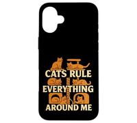 I gatti governano tutto intorno a me amante dei gatti Custodia per iPhone 16 Plus