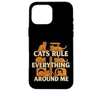 I gatti governano tutto intorno a me amante dei gatti Custodia per iPhone 16 Pro Max