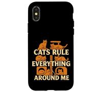 I gatti governano tutto intorno a me amante dei gatti Custodia per iPhone X/XS
