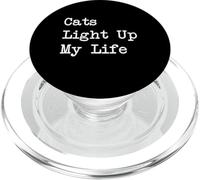 I gatti illuminano la mia vita citazioni divertenti PopSockets PopGrip per MagSafe