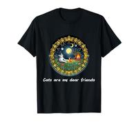 I gatti sono i miei migliori amici animali sacri mandala spirituale animale arte gatto consapevolezza meditazione guarigione mandala Maglietta