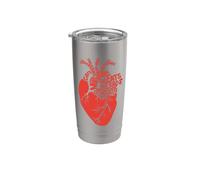 I gatti sono il mio cuore - Anatomica Kitty Tipografia Art - TFS Bicchiere termico in acciaio inox doppia parete