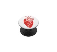 I gatti sono il mio cuore - Anatomica Kitty Tipografia Art - TFS PopSockets PopGrip Adesivo