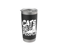 I gatti sono il mio genere di persone Bicchiere termico in acciaio inox doppia parete