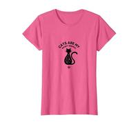 I Gatti Sono Il Mio Spirito Animale Magico Amante felino, Gatto Maglietta, Donna, Rosa mélange, XL